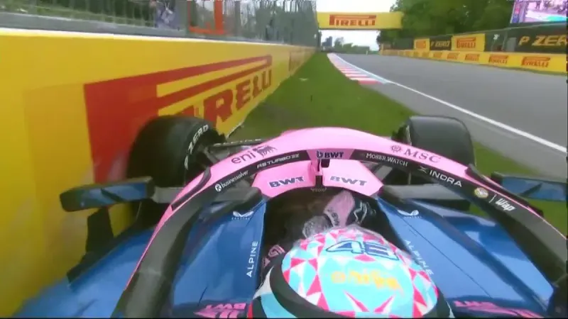 El susto en Montreal: Análisis técnico del insólito roce de Franco Colapinto contra el muro de boxes